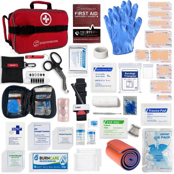 SURVIVORCODE Other - NWT Best First Aid Kits - Large Bag (250 Pieces Set) Comprehensive